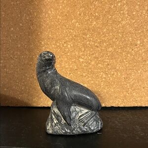 Gray Stone Seal figurine